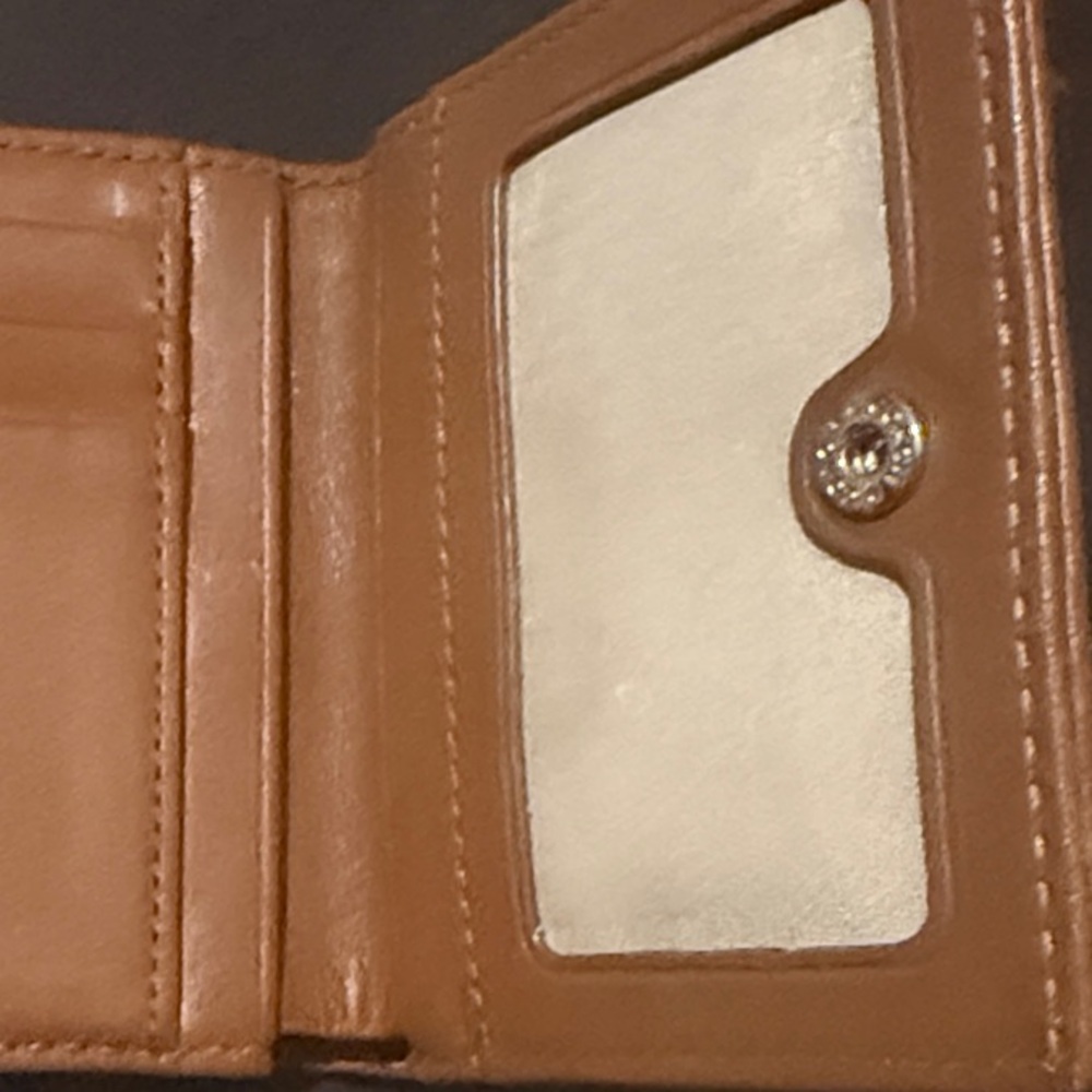 Coach Brown and Gold Men's Card Holder - Picture 3 of 8